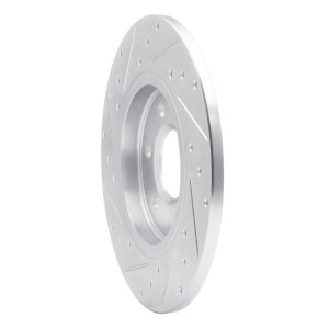 Buick TERRAZA Brake Rotor (1) - Rear Right - R1 Concepts - Drilled & Slotted - Silver - 2006